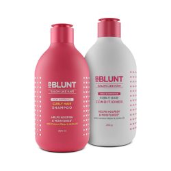 BBLUNT Curly Hair Shampoo & Conditioner Combo 300 ml + 250 g Price