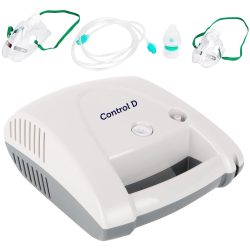 Control D Cool Steam Mist Nebulizer with Complete Mask Kit for Kids & Adults (White, Grey)