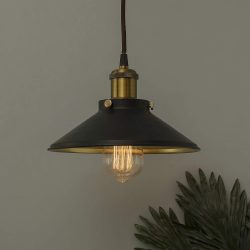 Home Decor Hanging Lights for Home Decoration Pendant Light(Black, Pack of 1, Metal)