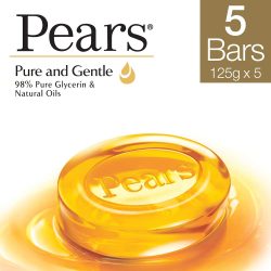Pears Pure Bathing Bar Soap 125g – Pack 5