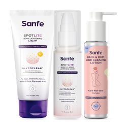 Sanfe Body Acne & Depigmentation Kit 3 Step Body Care Routine For Women 210gm