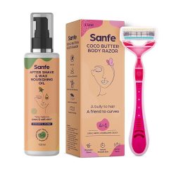 Sanfe Coco Butter Body Razor Sanfe After Shave & Wax Nourishing For Women & Men Oil