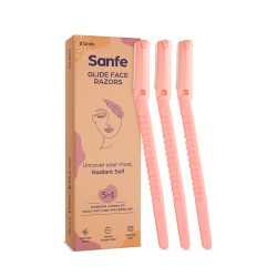 Sanfe Glide Reusable Face & Eyebrow Razor For Women Pack of 1 (3pcs)