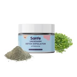 Sanfe Lightening & Whitening Underarm Detox Scrub with Anti-bacterial Mask for All Skin types – 50g