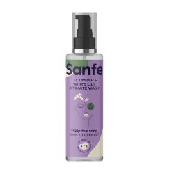 Sanfe Natural Intimate Wash 3 in 1 Cucumber & White Lily (100ml)