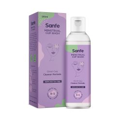 Sanfe Natural Menstrual Cup Wash for women with Tea Tree Price