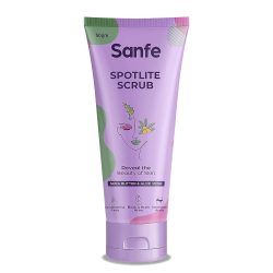 Sanfe Spotlite Sensitive Body Scrub For Dark Underarms 50gm For Indian Women Skin