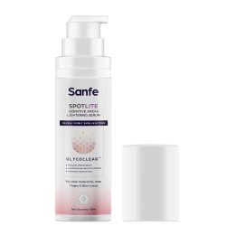 Sanfe Spotlite Sensitive Body Serum For Dark Underarms Inner Thighs and Sensitive Areas 50gm For Indian Women Skin