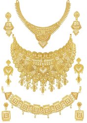 Sukkhi Elegant Gold Plated Combo Necklace Set for Women