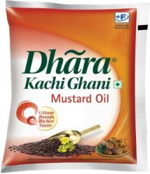Dhara Kachi Ghani Mustard Oil Pouch (500 ml) Best Deals