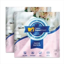 Flipkart Supermart Home Essentials 2 Ply White Napkins Buy 1 Get 1 Free