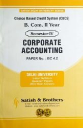 Satish B.com 2 Year Semester-IV Corporate Accouting CBCS Question Papers